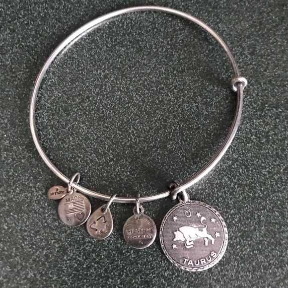 Alex and Ani Silver Expandable Wire Bracelet Taurus - Picture 14 of 16